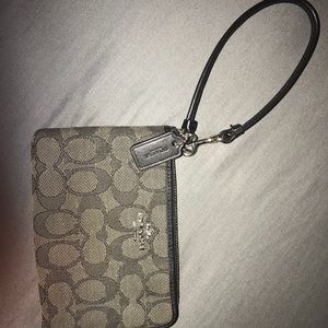Black Coach Wristlet